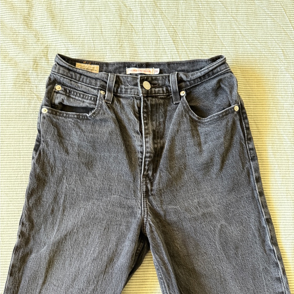 Levi's Women's Straight Leg Jeans - Dark Gray